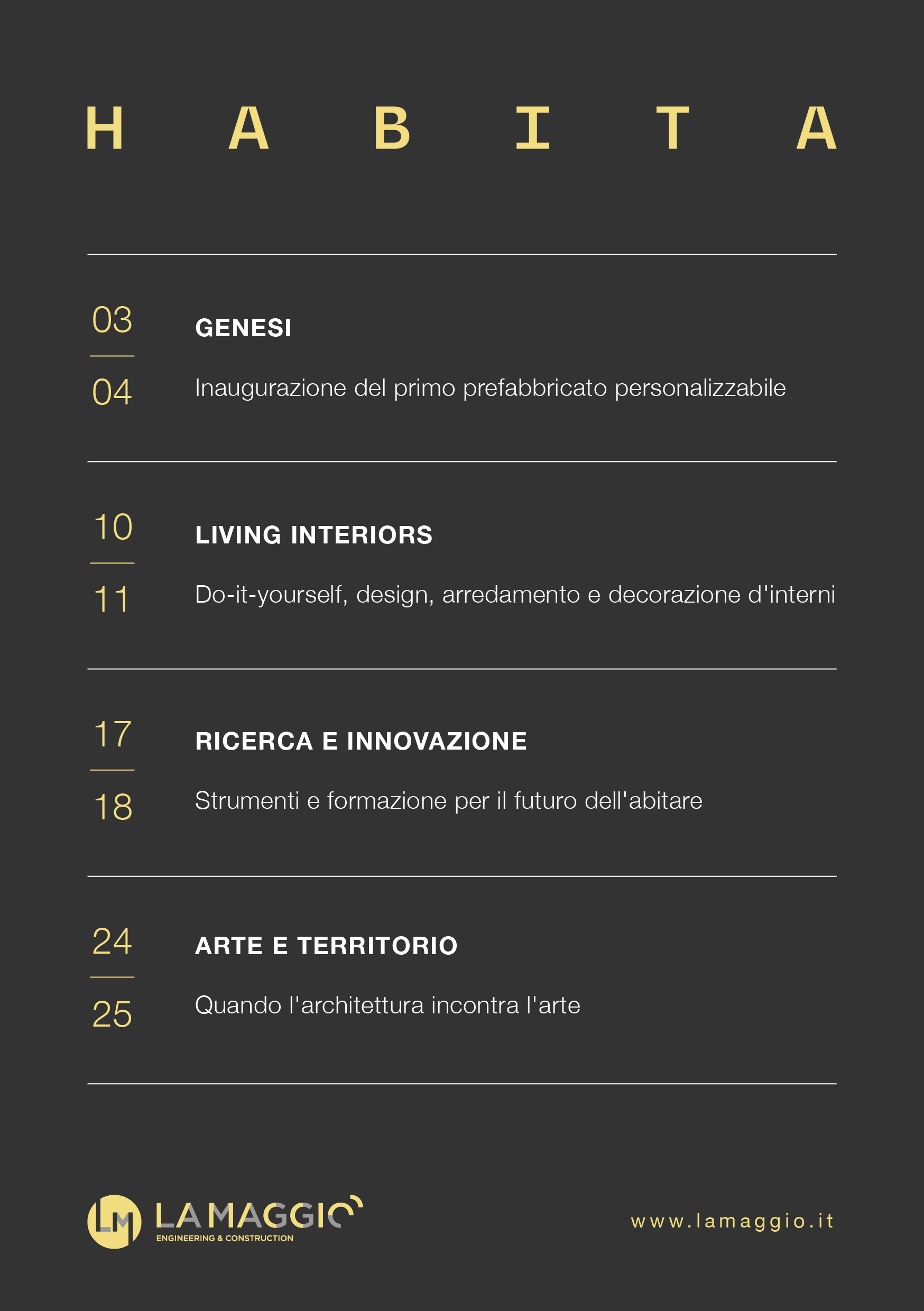 Genesi flyer habita retro